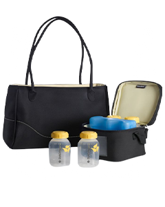 Medium leather backpack